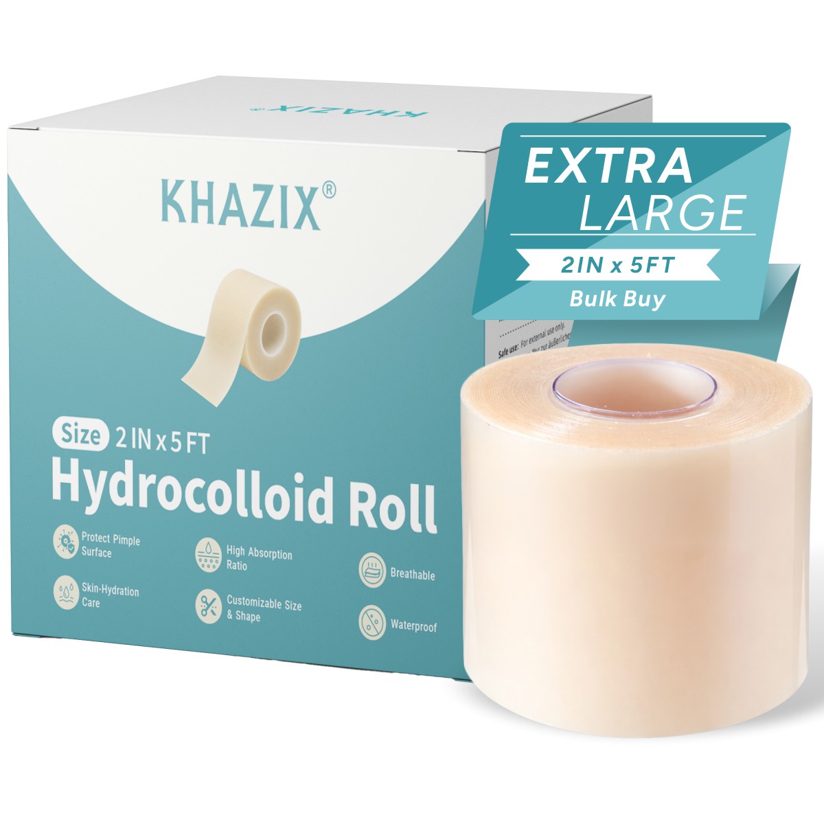 Essential Oils - Гидроколлоидный рулонный пластырь KHAZIX 5 см