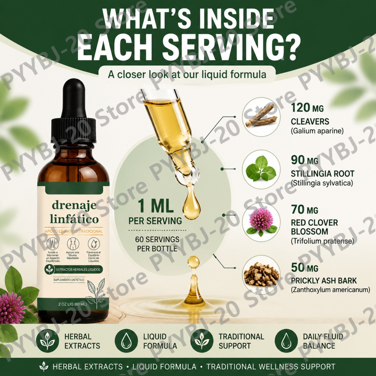 Жидкие капли для поддержки лим – обзор и цена Herbal Supplement